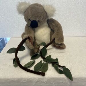 FOLKMANIS Folktails Koala Bear Hand Puppet with Eucalyptus Branch 12” Plush